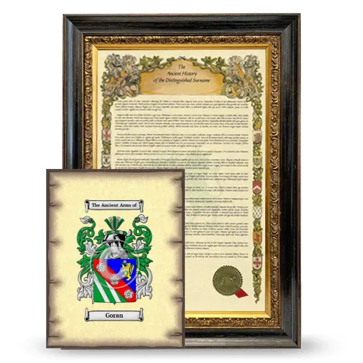 Goran Framed History and Coat of Arms Print - Heirloom