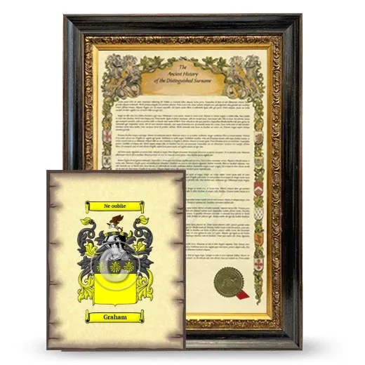 Graham Framed History and Coat of Arms Print - Heirloom
