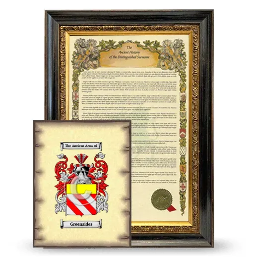 Greensides Framed History and Coat of Arms Print - Heirloom