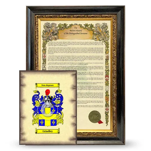 Grindley Framed History and Coat of Arms Print - Heirloom