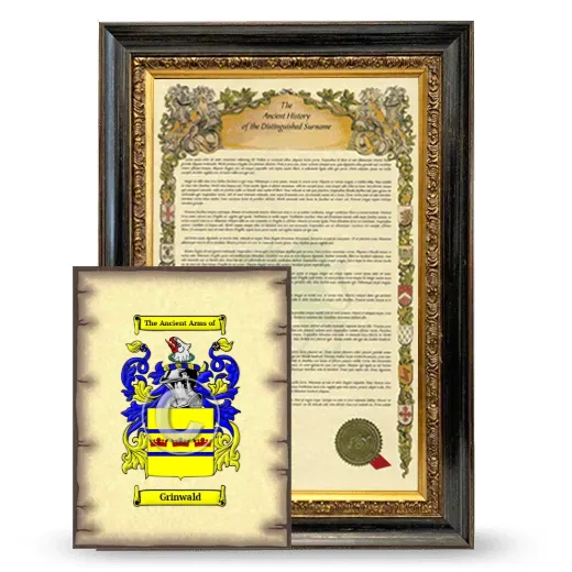 Grinwald Framed History and Coat of Arms Print - Heirloom