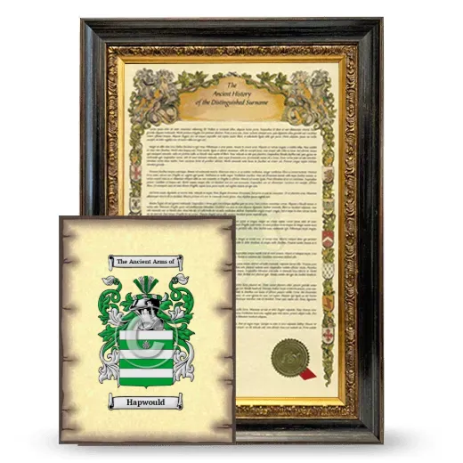 Hapwould Framed History and Coat of Arms Print - Heirloom