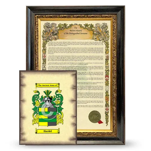Hardel Framed History and Coat of Arms Print - Heirloom