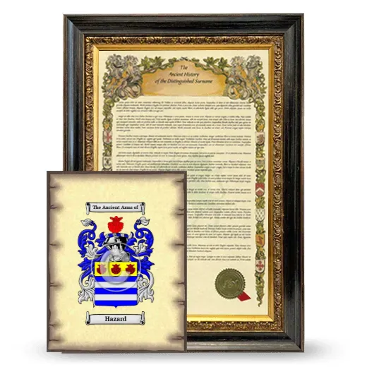 Hazard Framed History and Coat of Arms Print - Heirloom