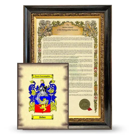 Heber Framed History and Coat of Arms Print - Heirloom