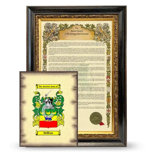 Heffron Framed History and Coat of Arms Print - Heirloom