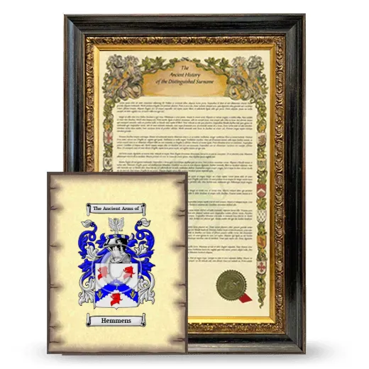 Hemmens Framed History and Coat of Arms Print - Heirloom