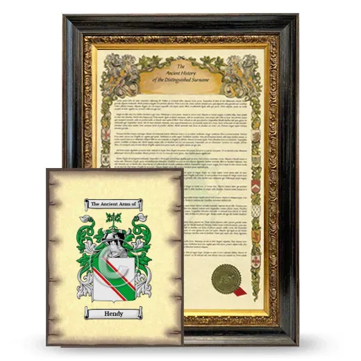 Hendy Framed History and Coat of Arms Print - Heirloom