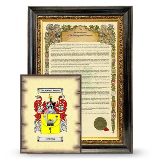 Hexton Framed History and Coat of Arms Print - Heirloom