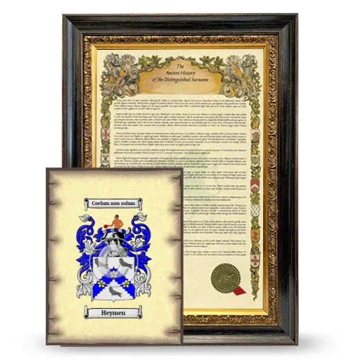 Heymen Framed History and Coat of Arms Print - Heirloom