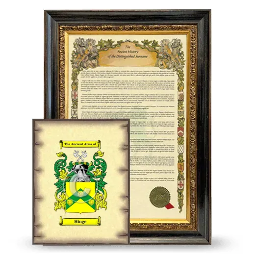 Hinge Framed History and Coat of Arms Print - Heirloom