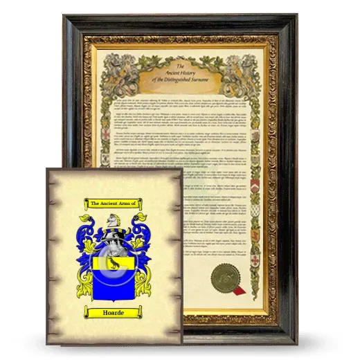 Hoarde Framed History and Coat of Arms Print - Heirloom