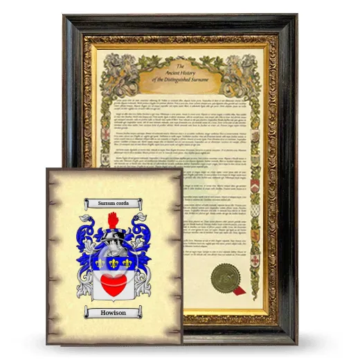Howison Framed History and Coat of Arms Print - Heirloom