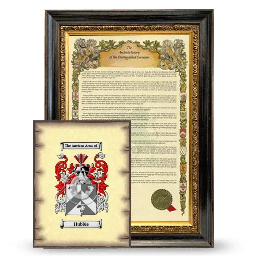 Hubbie Framed History and Coat of Arms Print - Heirloom