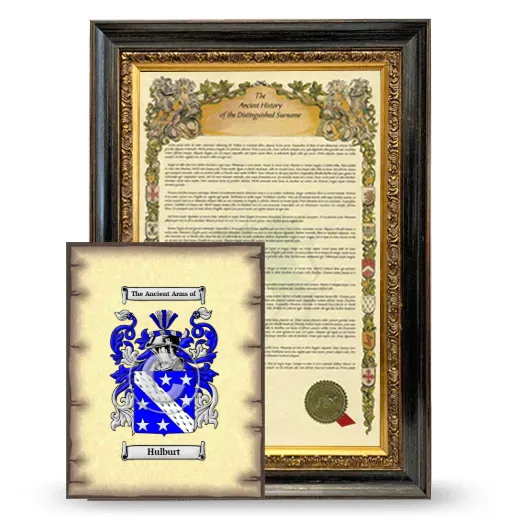 Hulburt Framed History and Coat of Arms Print - Heirloom