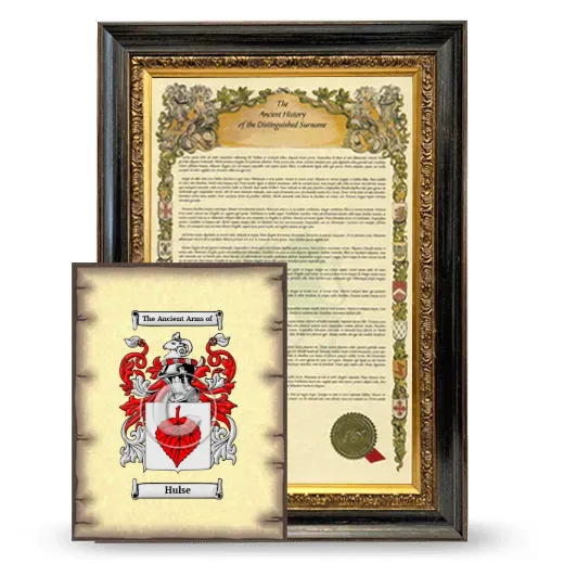 Hulse Framed History and Coat of Arms Print - Heirloom
