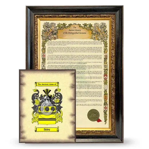 Ilsley Framed History and Coat of Arms Print - Heirloom