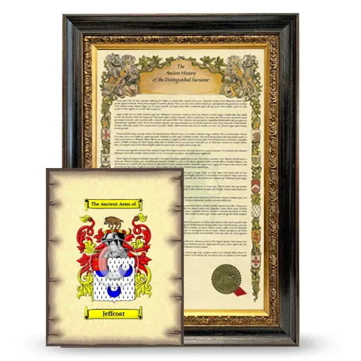 Jeffcoat Framed History and Coat of Arms Print - Heirloom