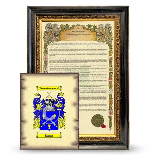 Jenner Framed History and Coat of Arms Print - Heirloom