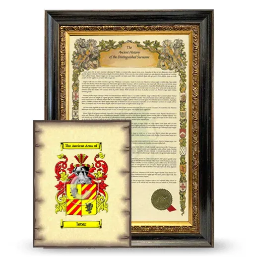 Jeter Framed History and Coat of Arms Print - Heirloom