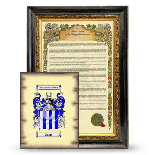 Kame Framed History and Coat of Arms Print - Heirloom