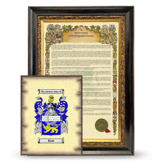 Kent Framed History and Coat of Arms Print - Heirloom