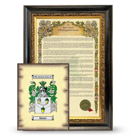 Kientz Framed History and Coat of Arms Print - Heirloom