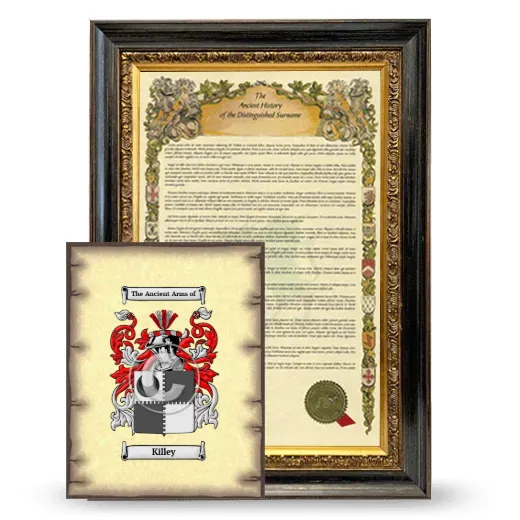 Killey Framed History and Coat of Arms Print - Heirloom