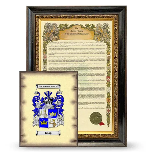 Knap Framed History and Coat of Arms Print - Heirloom