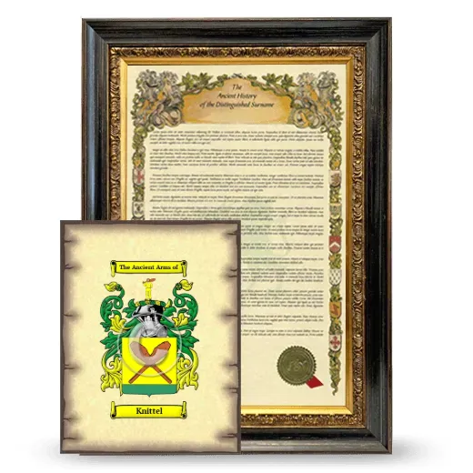 Knittel Framed History and Coat of Arms Print - Heirloom
