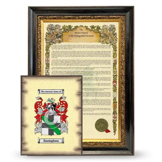 Knuingham Framed History and Coat of Arms Print - Heirloom