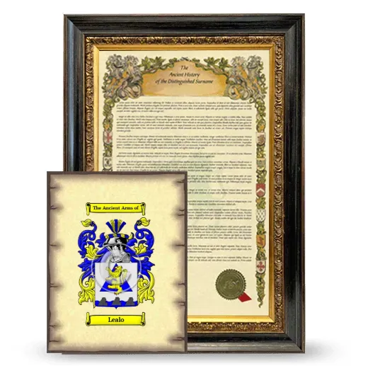Lealo Framed History and Coat of Arms Print - Heirloom