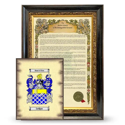 Ledgar Framed History and Coat of Arms Print - Heirloom
