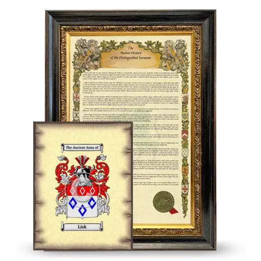 Lisk Framed History and Coat of Arms Print - Heirloom
