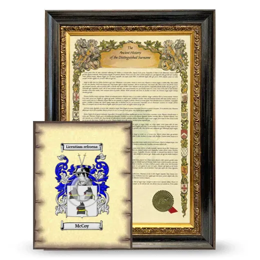 McCoy Framed History and Coat of Arms Print - Heirloom