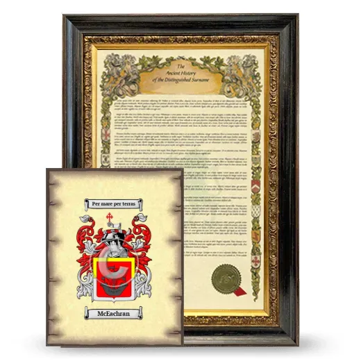 McEachran Framed History and Coat of Arms Print - Heirloom