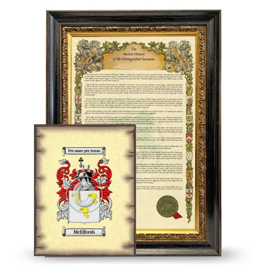McElfresh Framed History and Coat of Arms Print - Heirloom