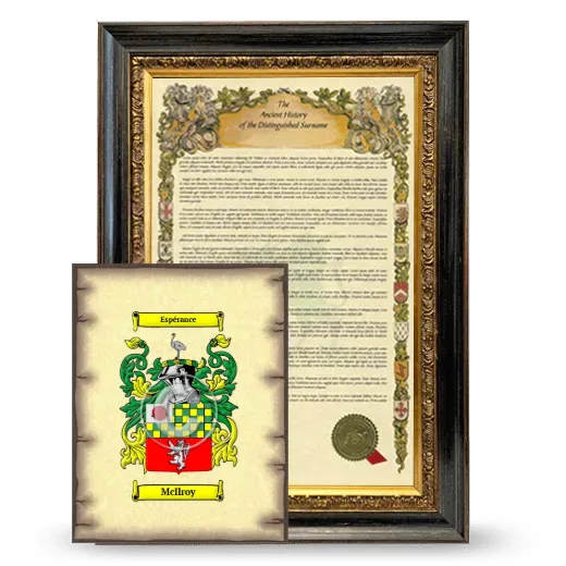 McIlroy Framed History and Coat of Arms Print - Heirloom