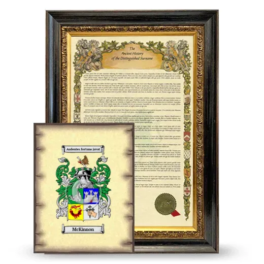 McKinnon Framed History and Coat of Arms Print - Heirloom