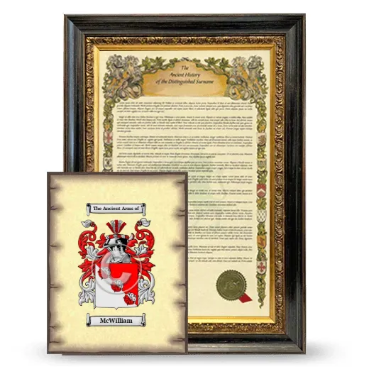 McWilliam Framed History and Coat of Arms Print - Heirloom