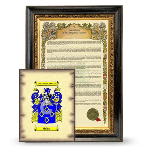 Meliar Framed History and Coat of Arms Print - Heirloom