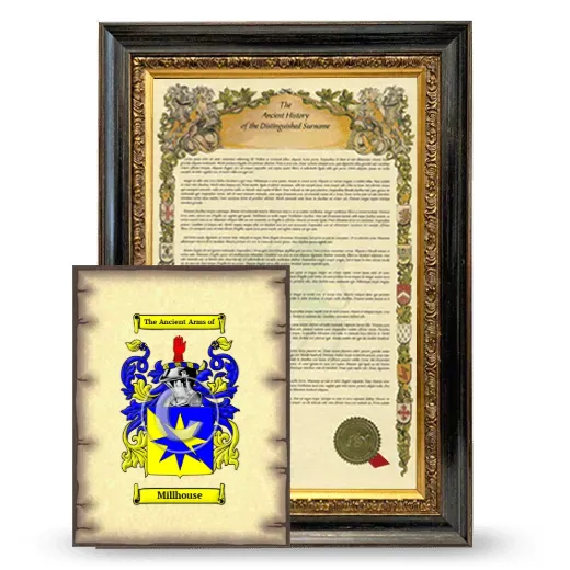 Millhouse Framed History and Coat of Arms Print - Heirloom