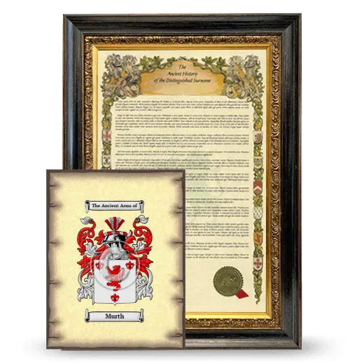 Murth Framed History and Coat of Arms Print - Heirloom