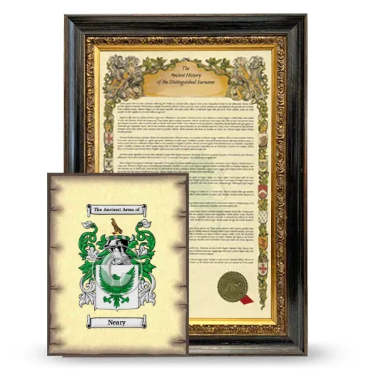 Neary Framed History and Coat of Arms Print - Heirloom