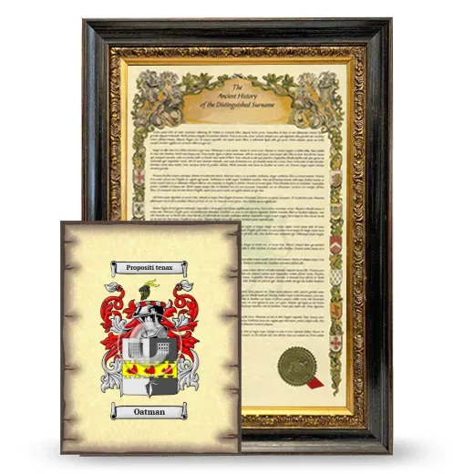 Oatman Framed History and Coat of Arms Print - Heirloom
