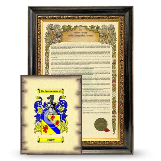 Pailey Framed History and Coat of Arms Print - Heirloom