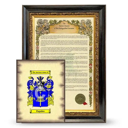 Papaleo Framed History and Coat of Arms Print - Heirloom