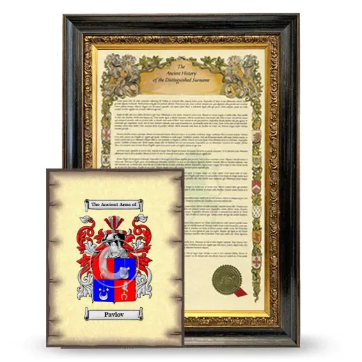 Pavlov Framed History and Coat of Arms Print - Heirloom