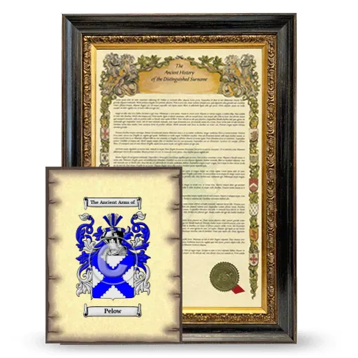 Pelow Framed History and Coat of Arms Print - Heirloom