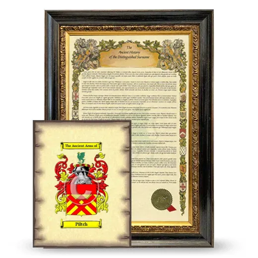 Piltch Framed History and Coat of Arms Print - Heirloom